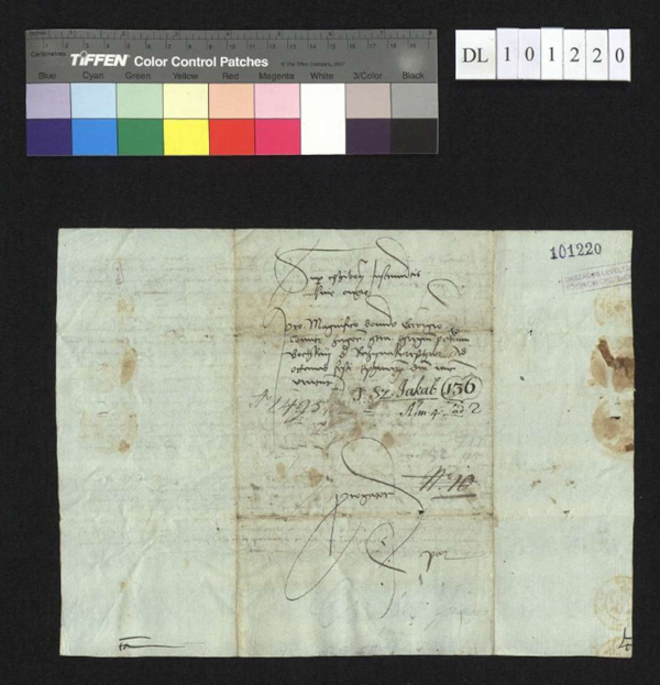 Preslika dokumenta od 25. kolovoza 1495. godine izdana u mjestu Szentjakab u kojemu se navode imena Ivaniša Korvina, dalmatinskog, hrvatskog i slavonskog bana, Petera Bochkaya od Razynakerezthwra i zagorskog župana Ivana Jurja Krnjaka (Ispan Joannes György Kernyak).