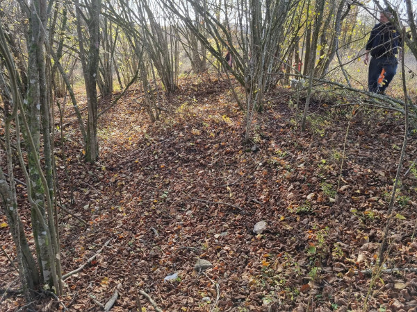 Kamene temelje nekadašnjih vojnih zgrada prekrio je debeli sloj humusa (Foto: Tomislav Beronić)