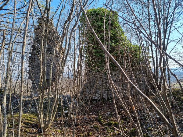 Ruševni ostaci franjevačkog samostana i crkve Sveti Duh u istočnom podnožju srednjovjekovnog Tržana (Foto: Tomislav Beronić)