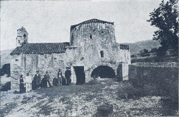Crkva Sveti Juraj u Rovanjskoj na snimci svećenika, povjesničara, arheologa i prirodoslovca Luke Jelića (Izvor: Luka Jelić ”Dvorska kapela sv. Križa u Ninu”, 1911.)