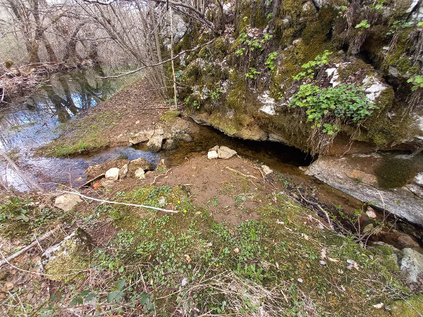 Izvor Pećina, jedan od brojnih manjih izvora.