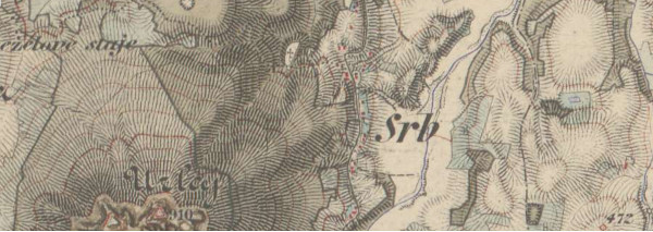 Isječak iz zemljovida 3. vojne izmjere Austro-Ugarske monarhije iz 1869-1887. godine, s ucrtanim grobljem u Podurljaju (Izvor: Hungaricana - Hungarian Cultural Heritage Portal: Maps and Plans:  Habsburg Empire (1869-1887) - Third Military Survey (1:25000)<br />(maps.hungaricana.hu))