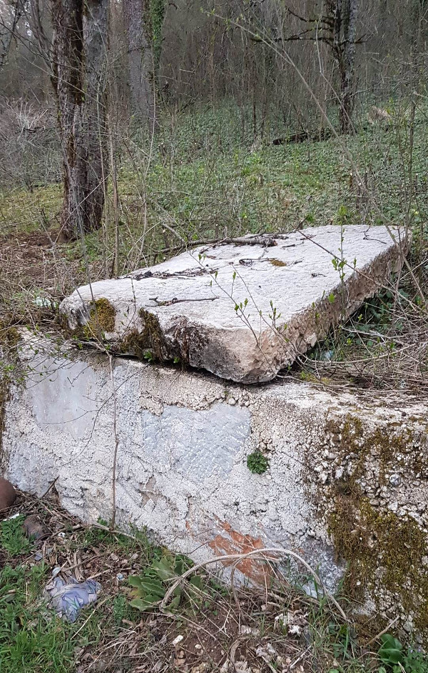 Ploča iz sela Bjeljevine snimljena početkom proljeća, kada pogled na nju s mjesne ceste nije zaklanjalo zelenilo (Foto: Manja Kostelac - Gomerčić)