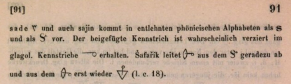 Odabrani navodi iz knjige Ignáca Jana Hanuša (Izvor: Ignác Jan Hanuš "Zur slavischen Runen-Frage mit besonderer Rücksicht auf die obotritischen Runen-Alterthümer so wie auf die Glagolica und Kyrilica", 1855.)
