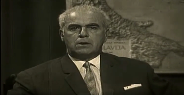 Milan Knežević, dugogodišnji voditelj, scenarist i režiser dokumentarnog serijala ”Karavan” (Izvor: YouTube (youtube.com; Milan Knežević ”Rovački katuni”, 1969.))